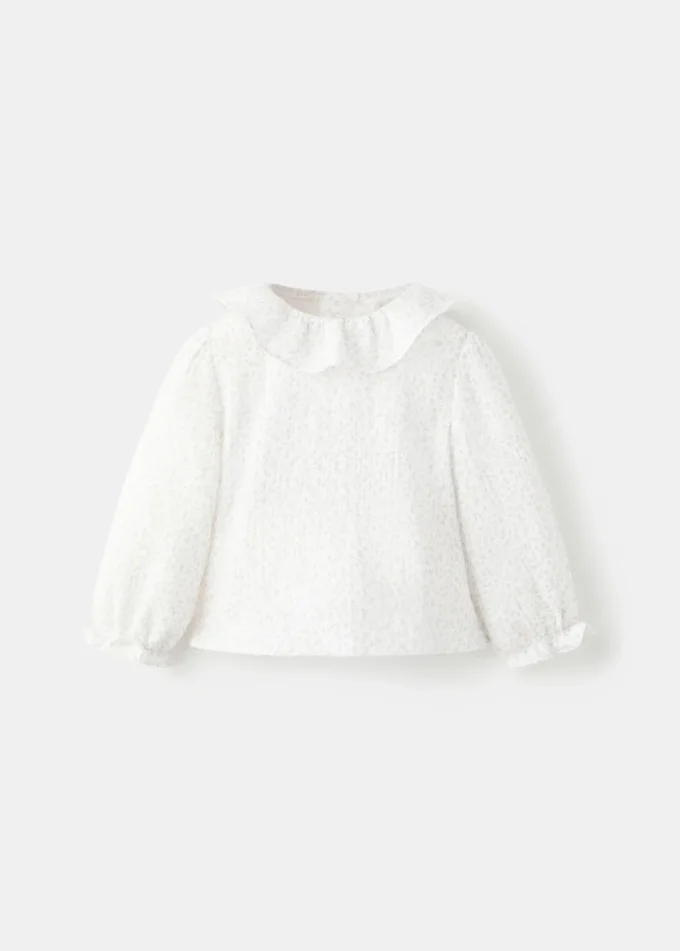 Blouse en coton à imprimé floral