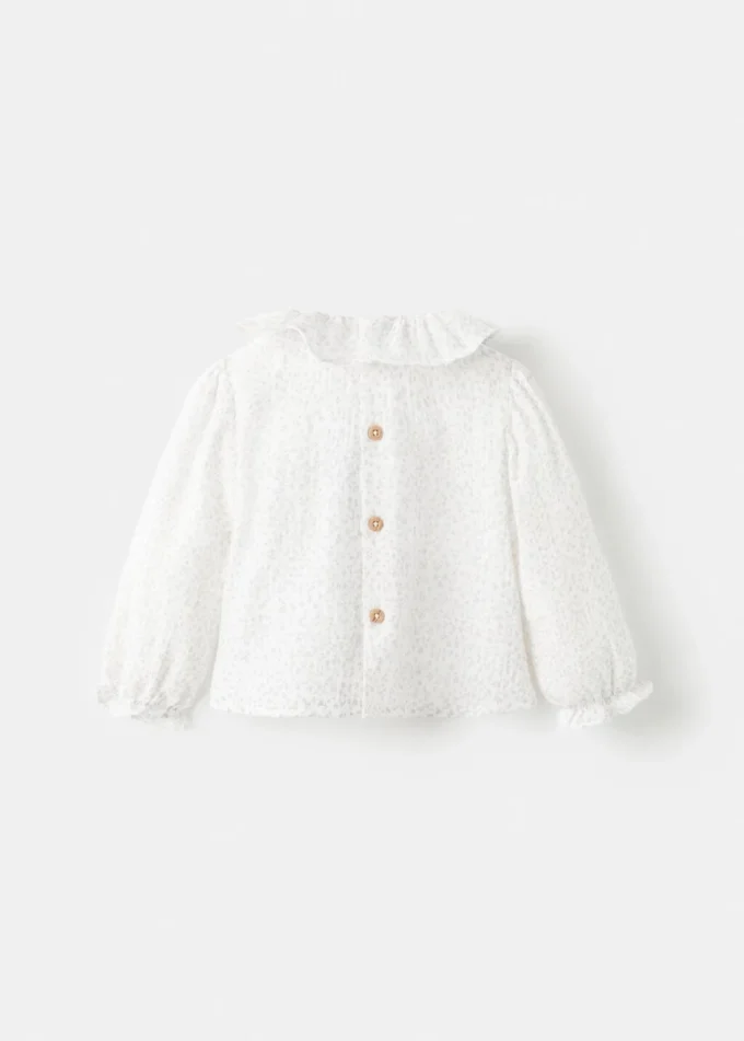 Blouse en coton à imprimé floral