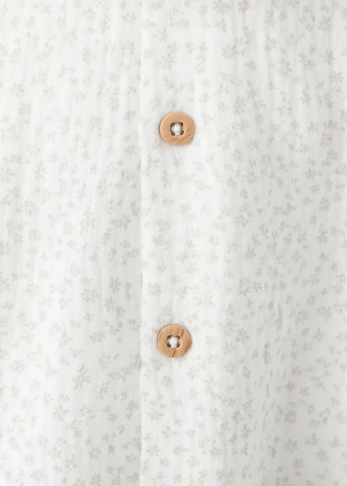 Blouse en coton à imprimé floral
