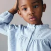 Blouse en coton rayé