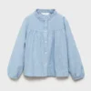 Blouse en coton rayé