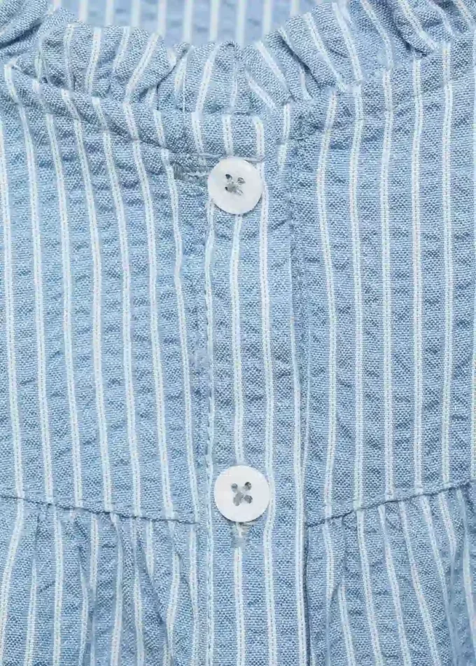 Blouse en coton rayé