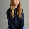 Blouse en coton à volants
