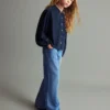 Blouse en coton à volants