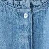 Blouse en denim brodée