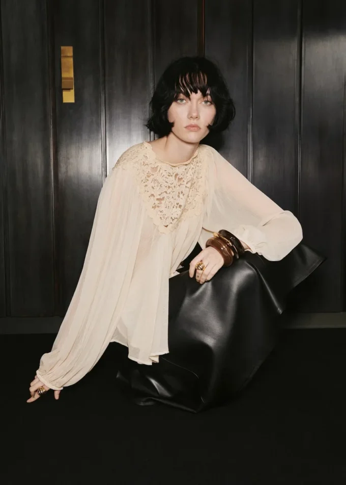 Blouse en dentelle