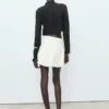 Blouse en lyocell avec boutons à bascule