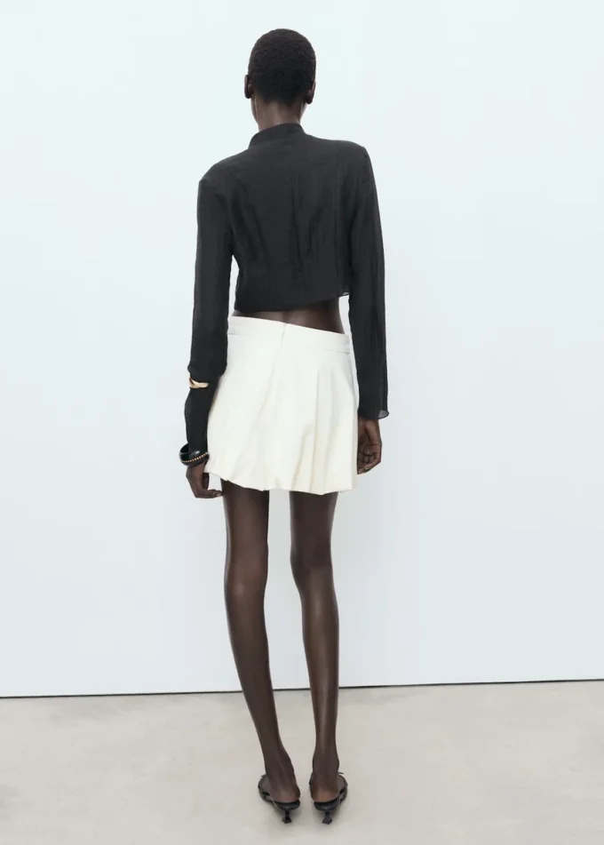 Blouse en lyocell avec boutons à bascule