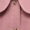 Blouse en velours côtelé avec col bébé