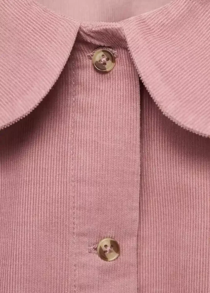 Blouse en velours côtelé avec col bébé