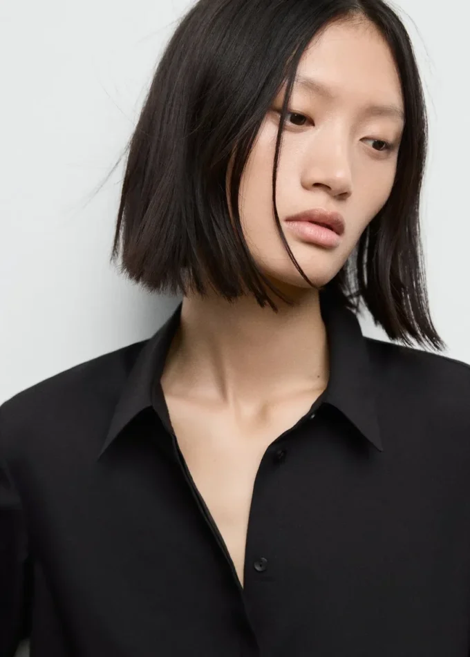 Blouse fluide à manches longues