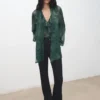 Blouse à imprimé cachemire avec foulard