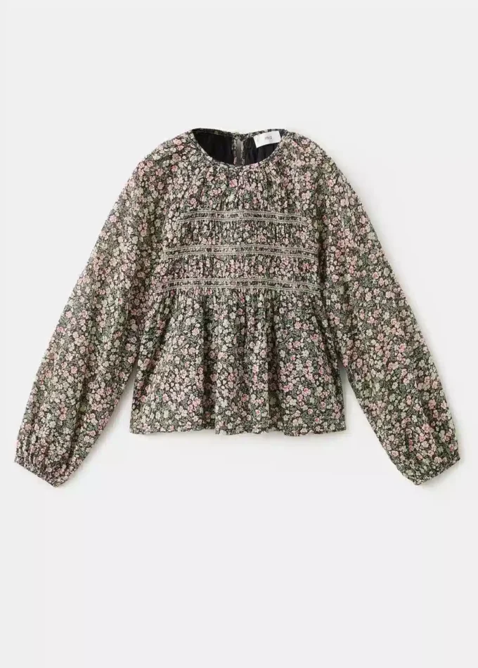 Blouse à imprimé floral
