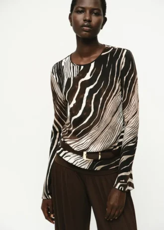 Blouse imprimé zèbre