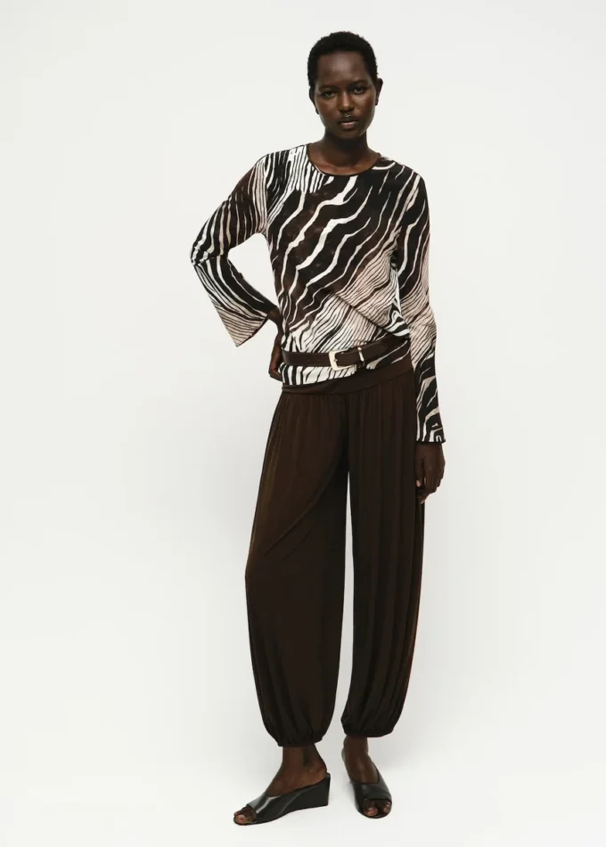 Blouse imprimé zèbre