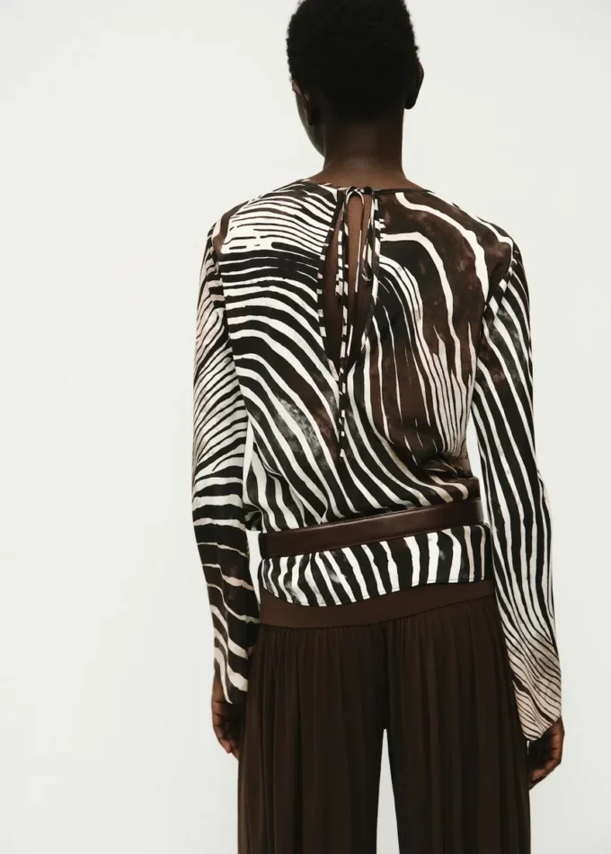Blouse imprimé zèbre