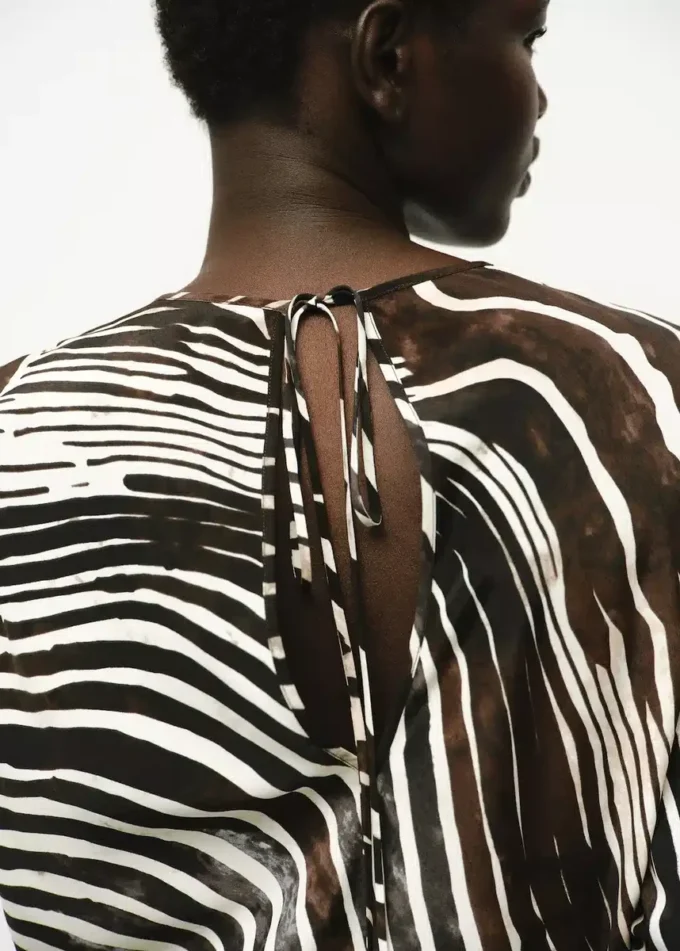 Blouse imprimé zèbre