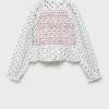 Blouse imprimée brodée