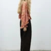 Blouse imprimée à volants