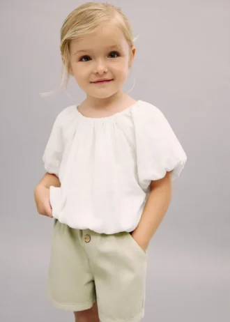 Blouse à manches bouffantes