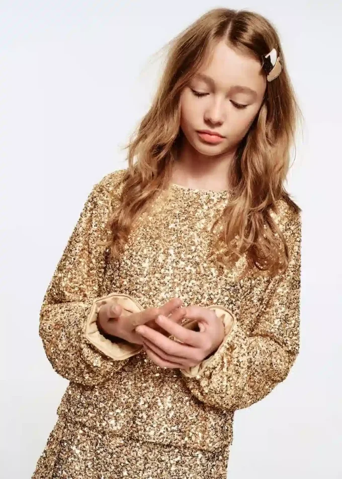 Blouse à paillettes