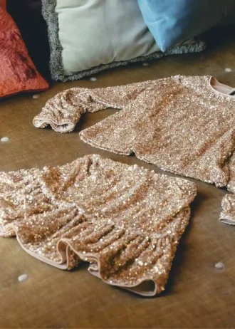 Blouse à paillettes
