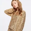 Blouse à paillettes