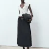 Blouse à pois avec volants