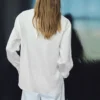 Blouse rayée avec foulard