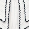 Blouse rayée à col Claudine