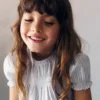 Blouse rayée froncée