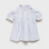 Blouse rayée froncée