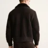 Blouson aviateur 100 % cuir suédé