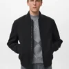 Blouson aviateur avec fermeture éclair