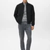 Blouson aviateur avec fermeture éclair