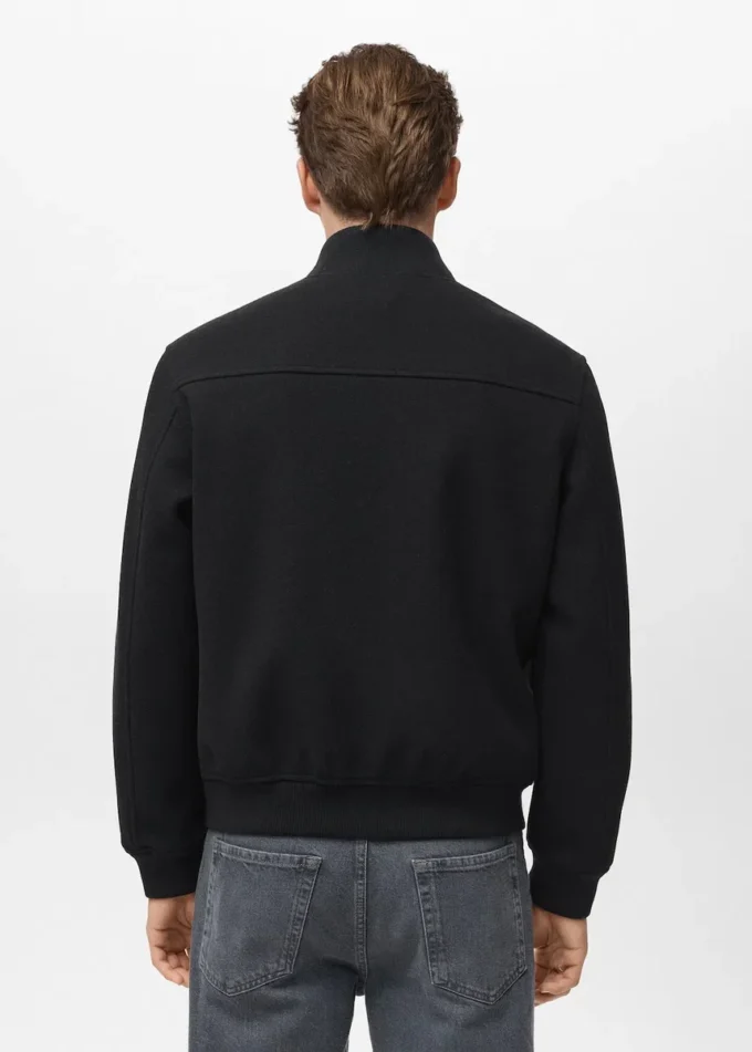 Blouson aviateur avec fermeture éclair