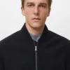 Blouson aviateur avec fermeture éclair