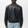 Blouson aviateur en simili cuir