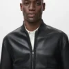 Blouson aviateur en simili cuir