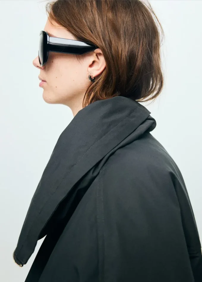 Blouson bomber à col cheminée