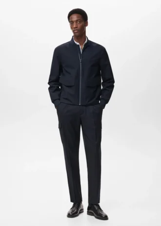 Blouson bomber compact et déperlant
