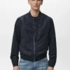 Blouson bomber effet suédé