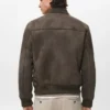 Blouson bomber effet suédé