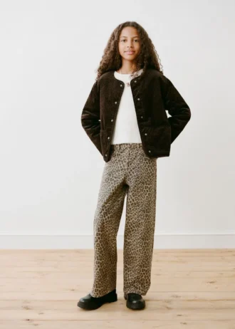 Blouson bomber imprimé léopard
