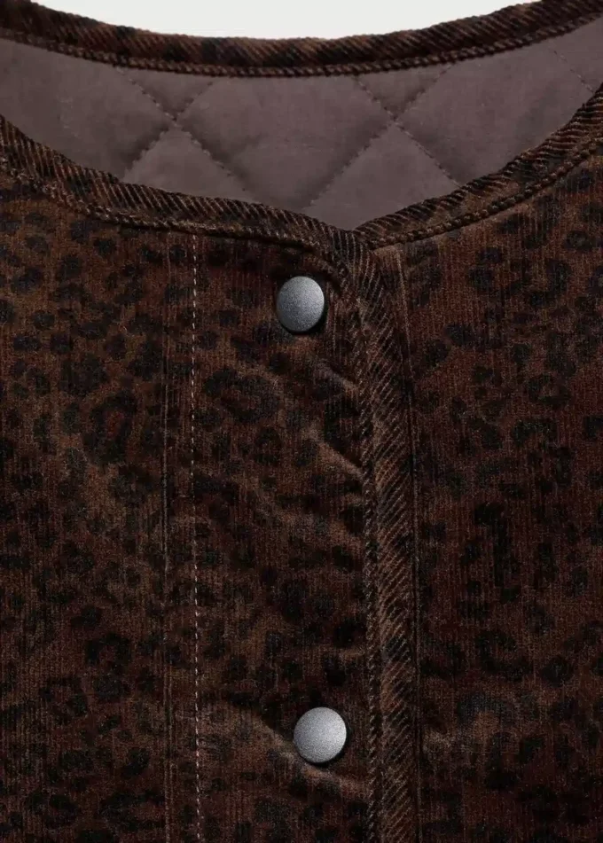Blouson bomber imprimé léopard