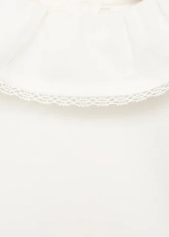 Body à col babydoll brodé