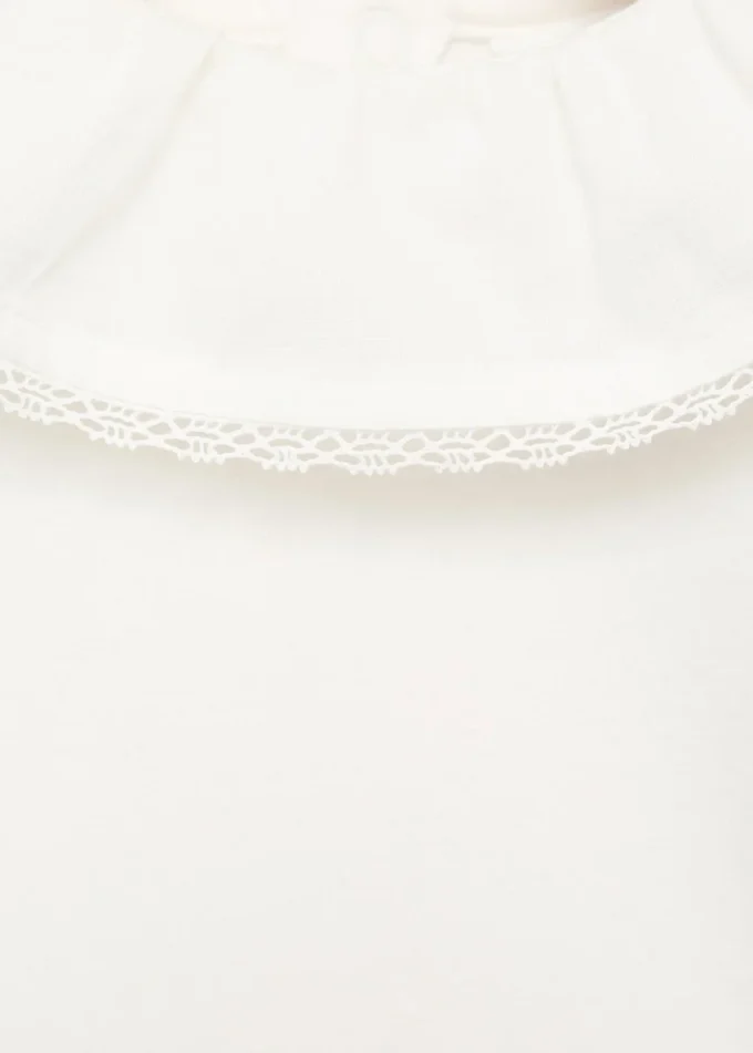 Body à col babydoll brodé