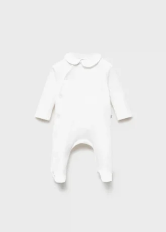 Body en coton avec col Claudine