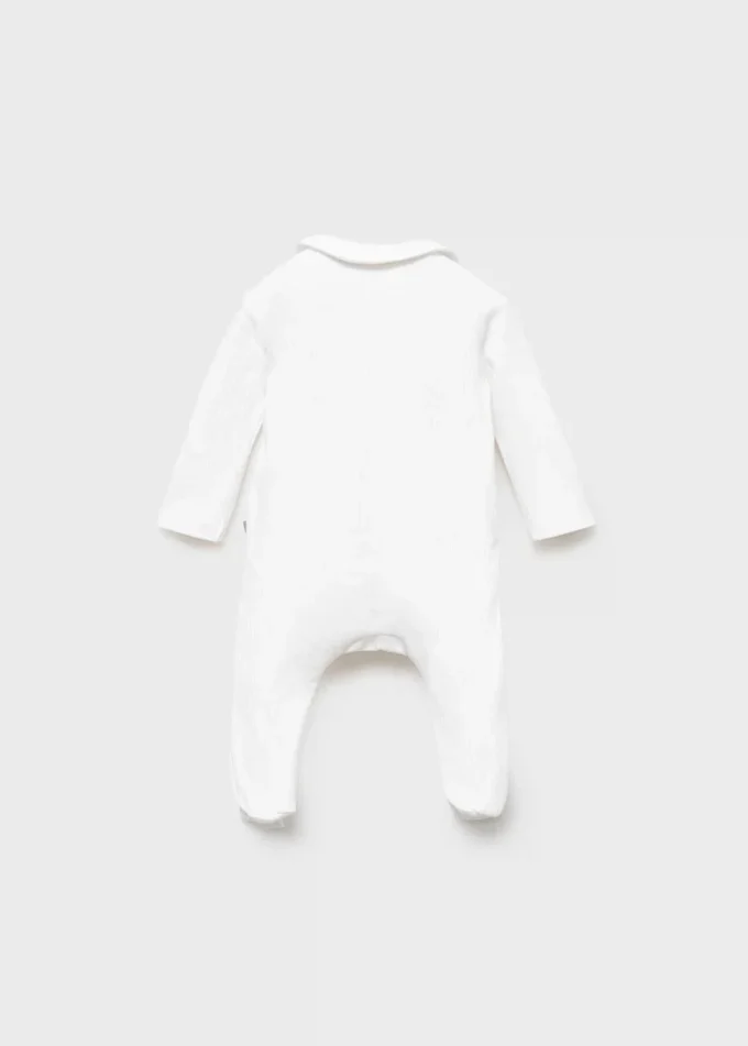 Body en coton avec col Claudine