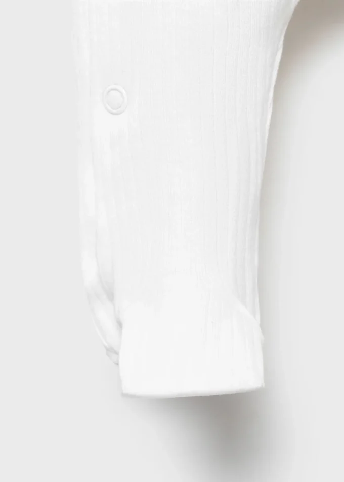 Body en coton avec col Claudine